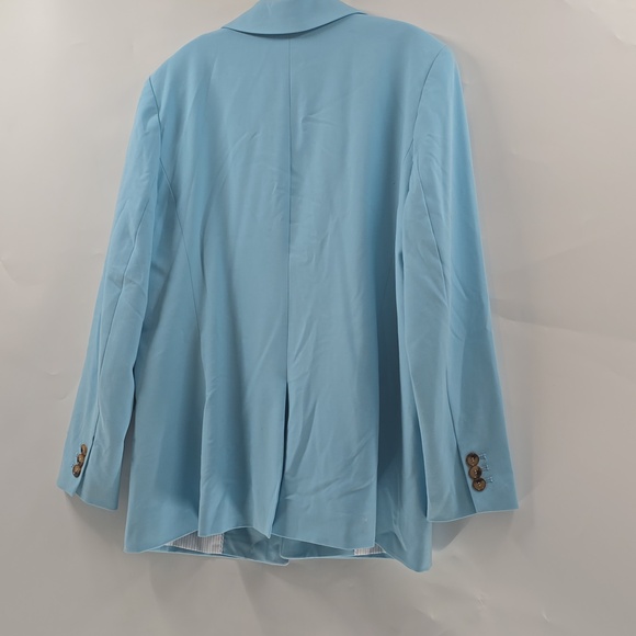 Talbots Light Blue Double-Breasted Blazer and Pants - Picture 8 of 12